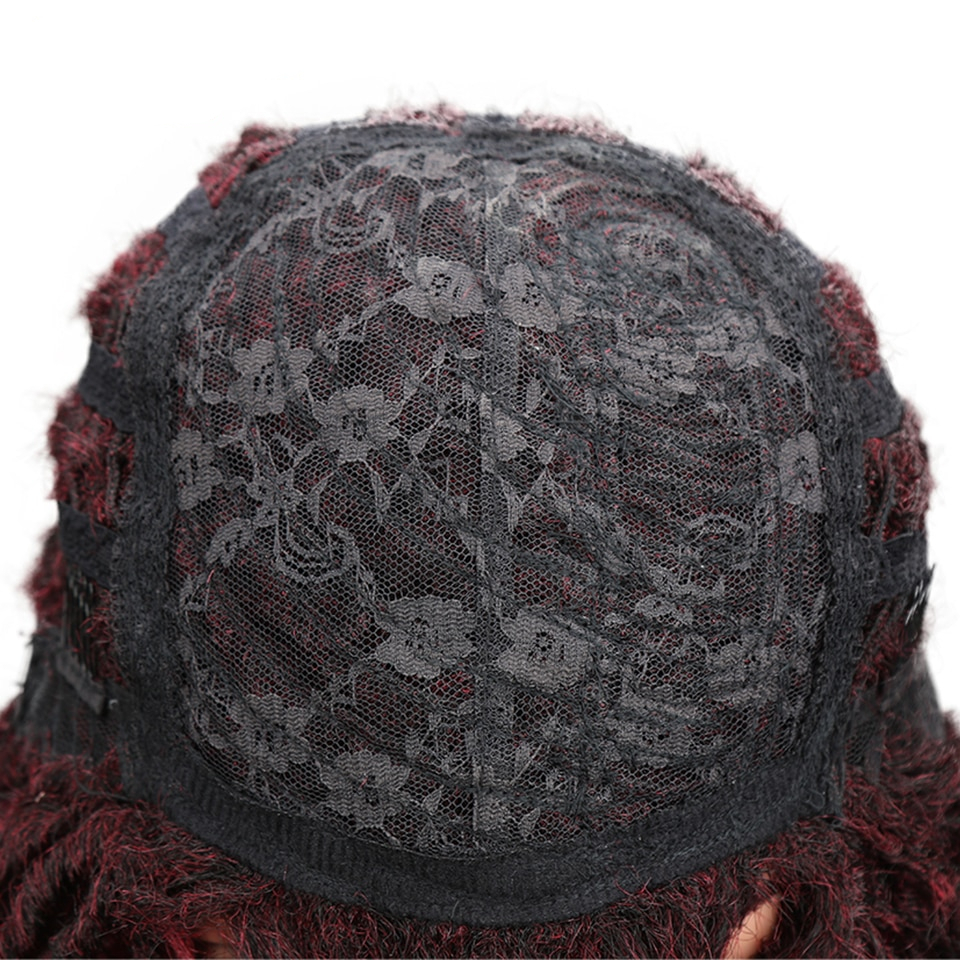 Ombre Short Kinky Curly Crochet Synthetic Hair Wig Ombre Short Kinky Curly Crochet Synthetic Hair Wig