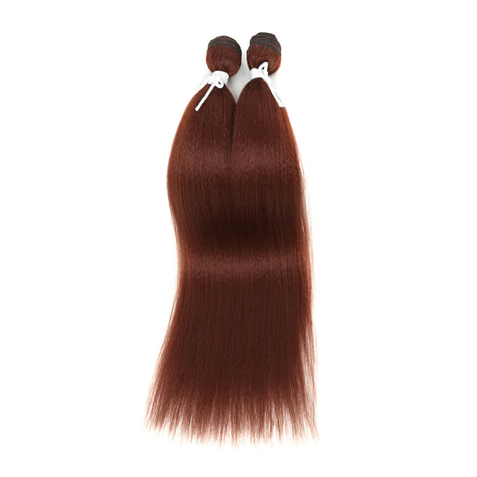 Natural Color Straight Synthetic Hair Extensions 2 pcs Set Natural Color Straight Synthetic Hair Extensions 2 pcs Set