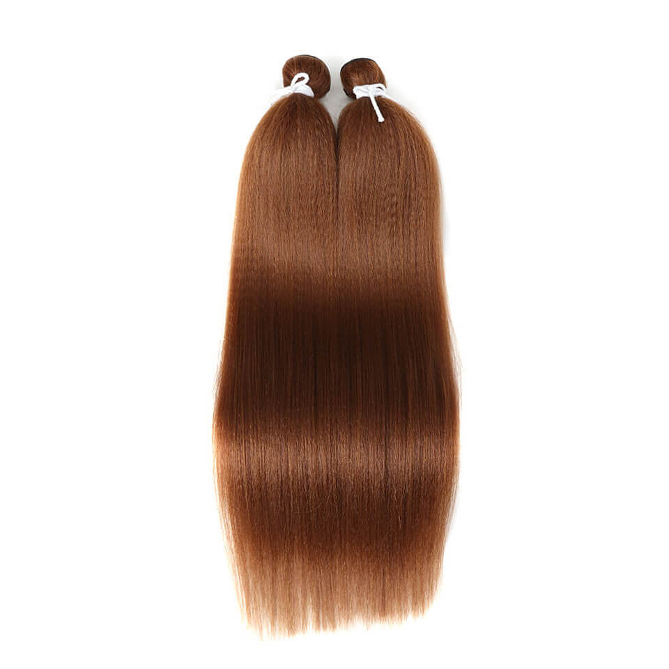 Natural Color Straight Synthetic Hair Extensions 2 pcs Set Natural Color Straight Synthetic Hair Extensions 2 pcs Set