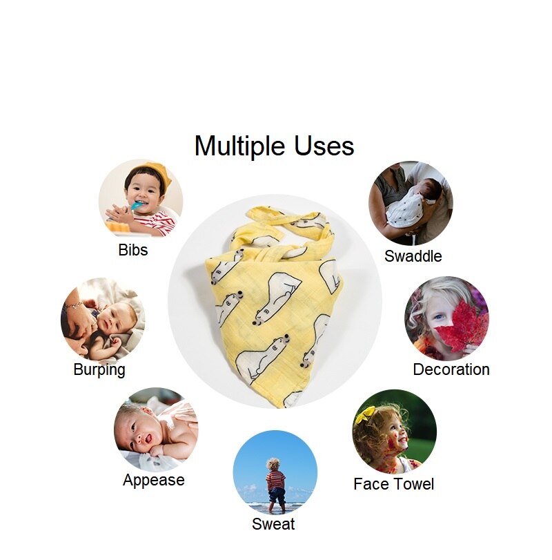 Floral Printed Organic Bamboo Cotton Soft Muslin