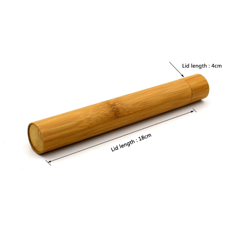 Natural Bamboo Case with Toothbrush