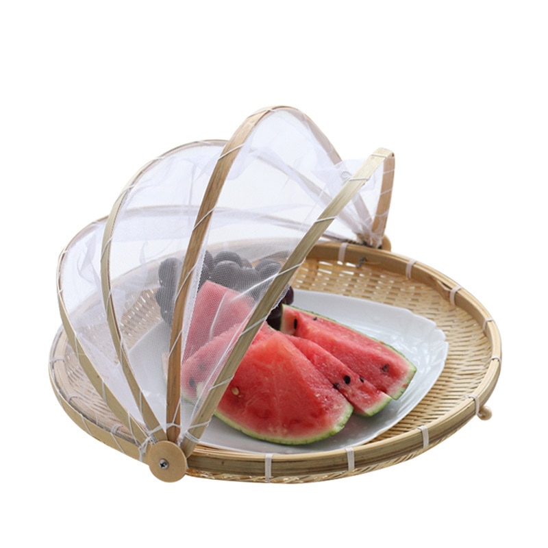 Bamboo Dustproof Food Basket