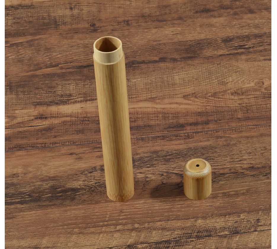 Bamboo Toothbrush Case