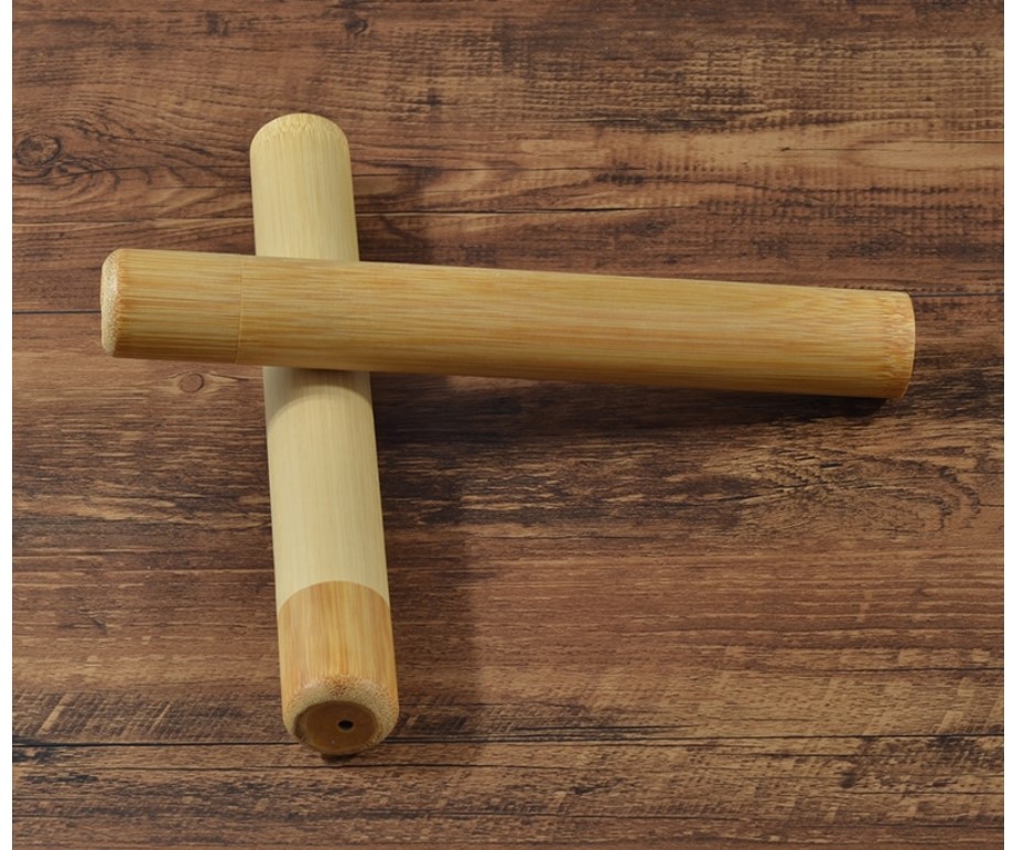 Bamboo Toothbrush Case