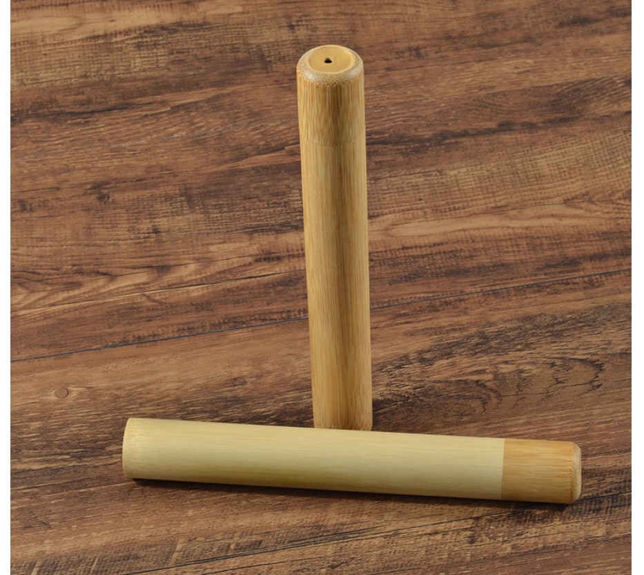 Bamboo Toothbrush Case