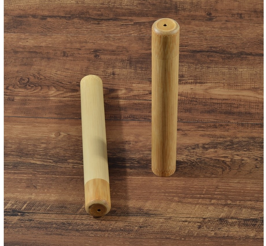 Bamboo Toothbrush Case