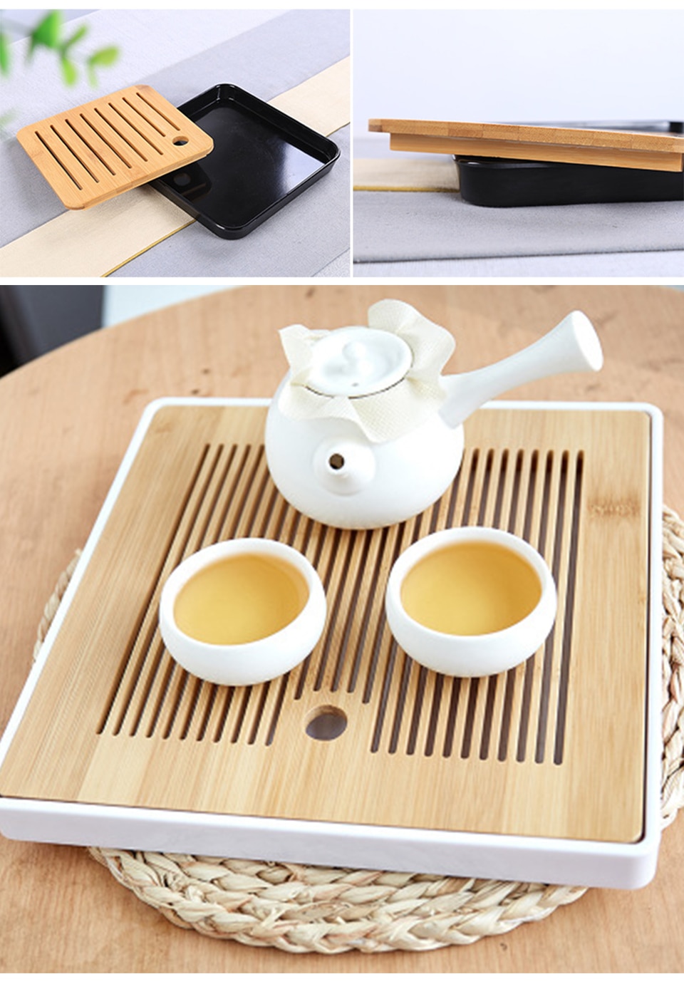 Bamboo Tea Tray Saucer