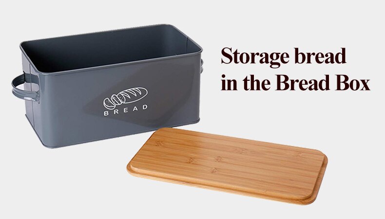 Storage Brad Box with Bamboo Cutting Board