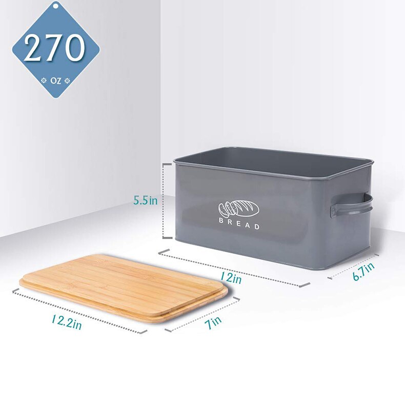 Storage Brad Box with Bamboo Cutting Board