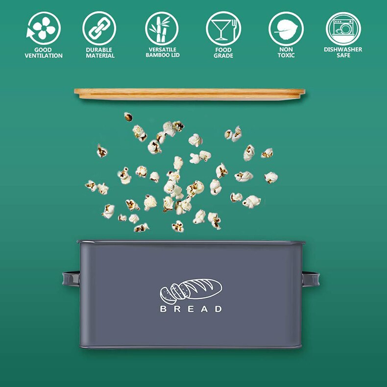 Storage Brad Box with Bamboo Cutting Board