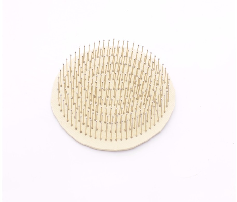 Bamboo Hair Brush with Massage Steel Bristle
