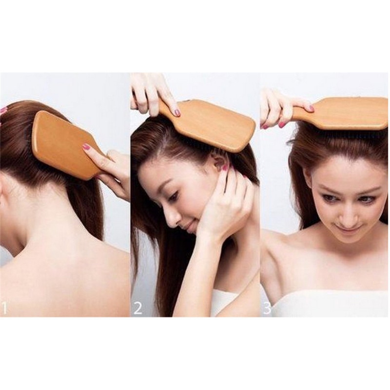 Natural Bamboo Wood Hair Care Brush